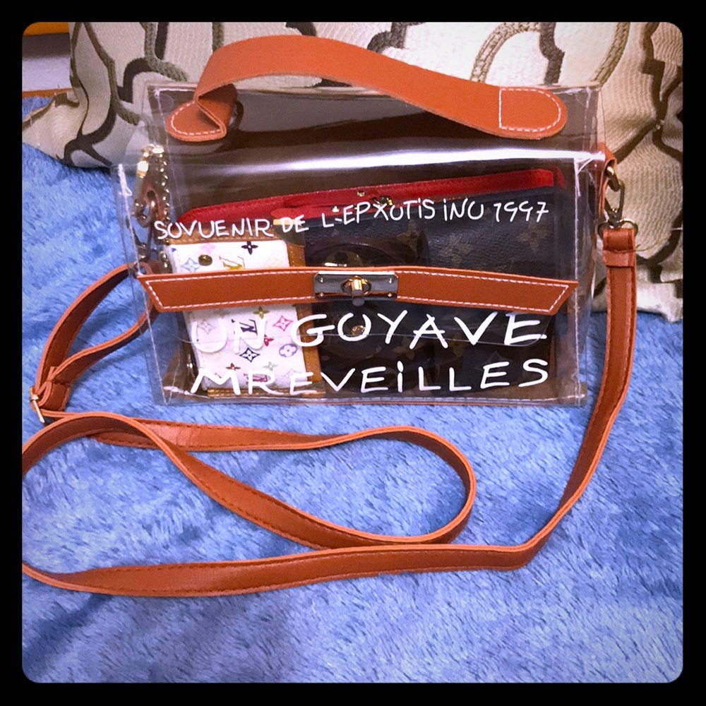 Clear cross body bag